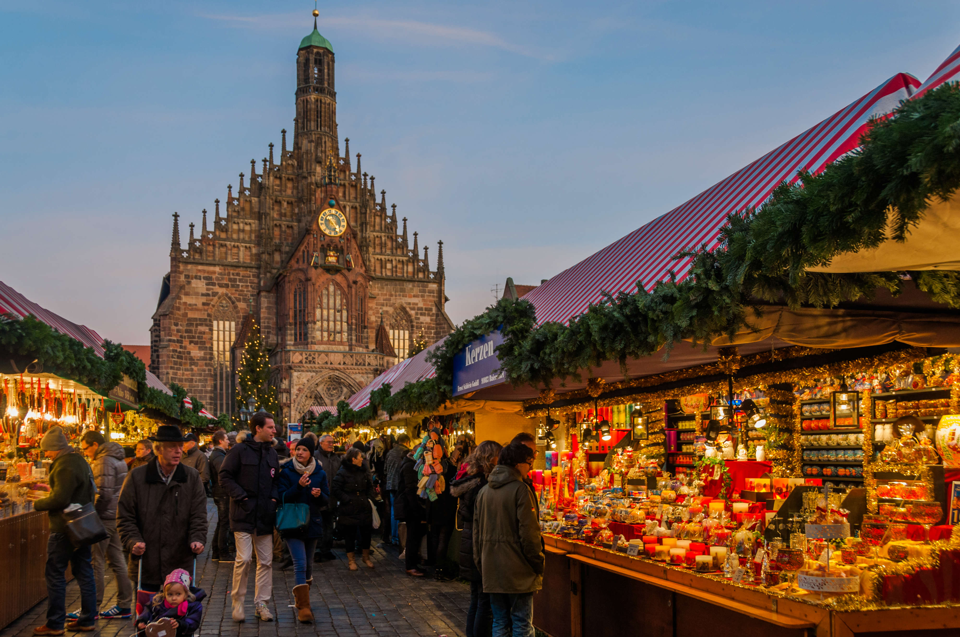 Tipico mercatino di Norimberga.